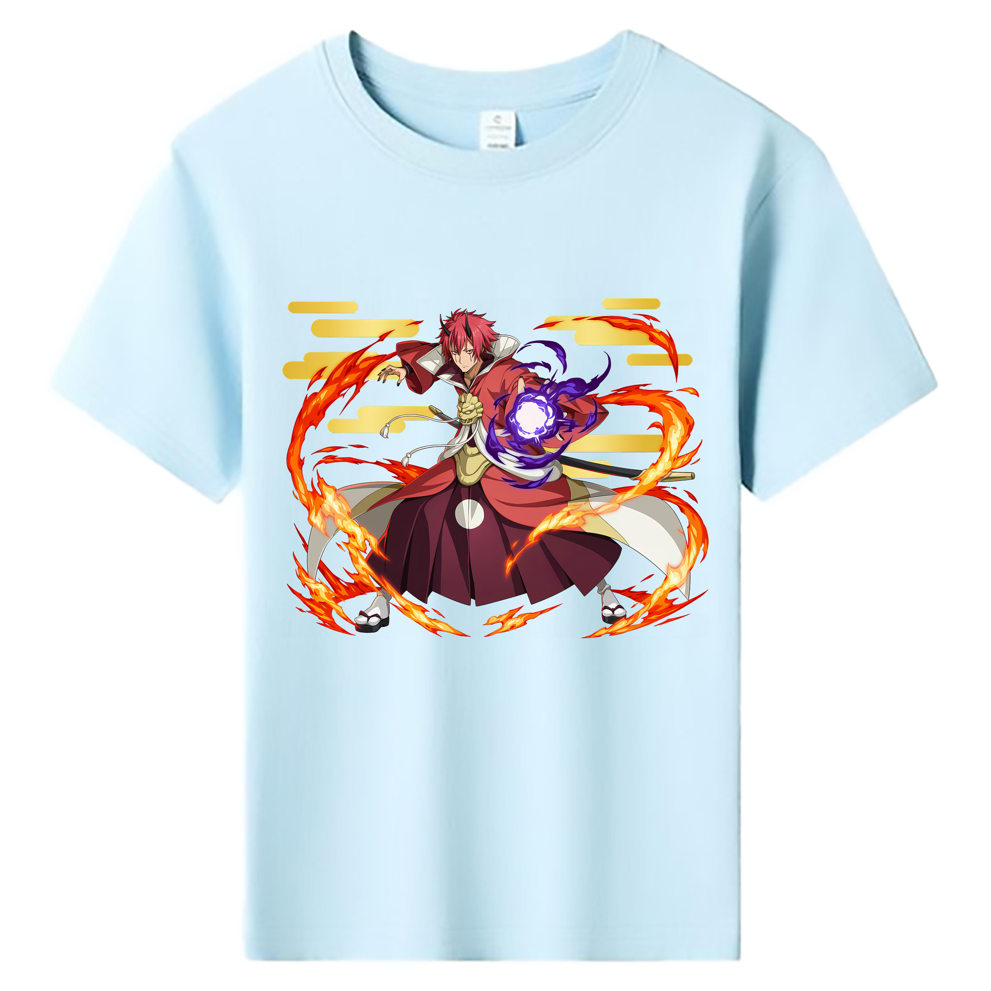 （画像用） 転スラ Regarding Reincarnated to Slime 綿100％キッズTシャツ（フロントプリント）
